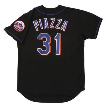 Mike Piazza 1998 New York Mets Game Used Alternate Jersey